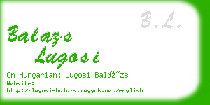balazs lugosi business card